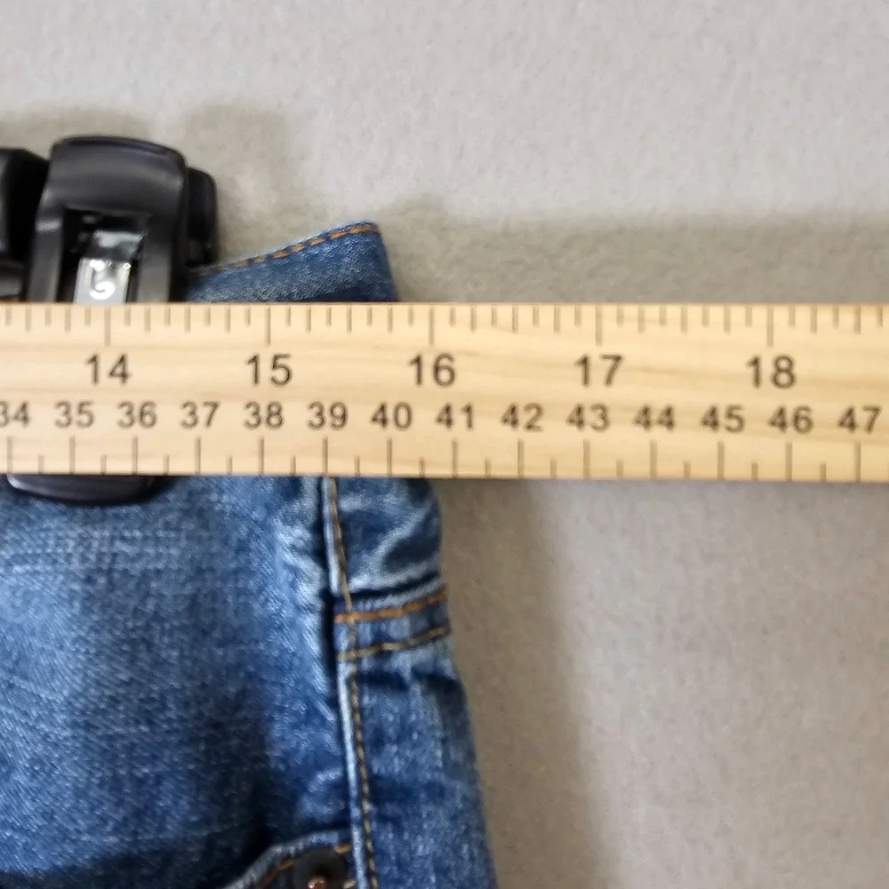 Aeropostale Mens Straight Leg Distressed Medium Wash Denim Blue Jeans 32x28 - Picture 4 of 12